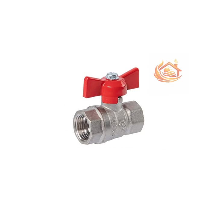 Кран шаровой DN-15 СТАНДАРТ 230 бабочка ВхВ никель PN40 ГАЛЛОП