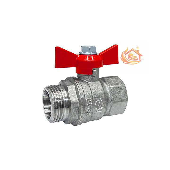 Кран шаровой DN-25 СТАНДАРТ 231 бабочка ВхН никель PN40 ГАЛЛОП