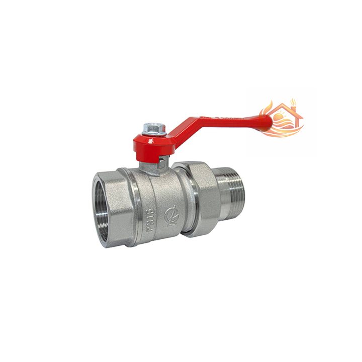 Кран шаровой DN-32 СТАНДАРТ 222 с удлинителем никель ГАЛЛОП