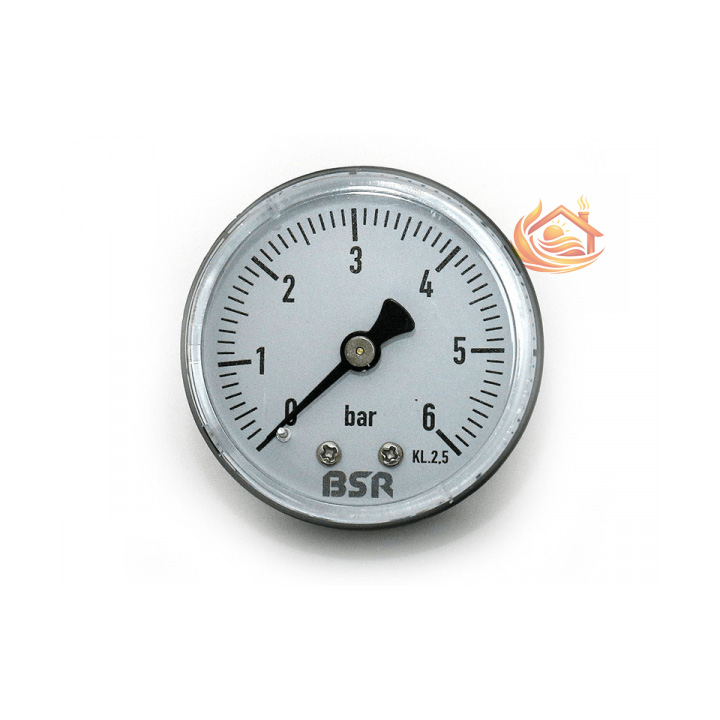 Манометр BSR 6 бар, 1/4 ", Ø 50, радиальный